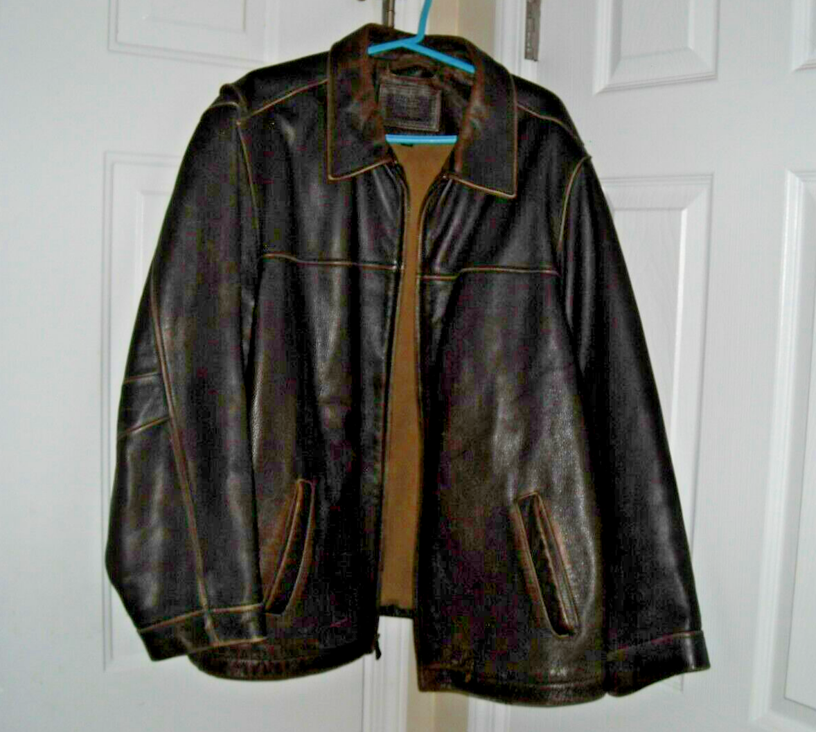 Vintage 80s Men's XXL Sonoma Genuine Leather, Heavy Jacket Vintage 80s Men's XXL Sonoma Genuine Leather, Heavy Jacket