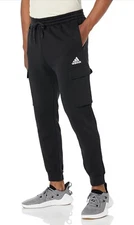 adidas Essentials Fleece Regular Tapered Cargo Pants Men’s Size Large - NEW