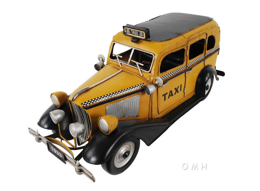 1933 Ford Model T Checker Taxi & Yellow Cab Company Metal Car Desk