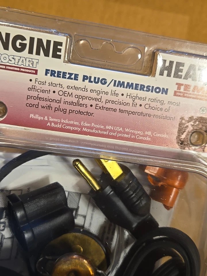 NOS Calentador de Motor-Enchufe de Expansión Tipo Zerostart/Temro 3100076 Foto 2 de 4