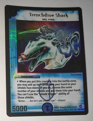 Trenchdive Shark (E1/Y2) DUEL MASTERS ORIGINAL CCG HOLO PROMO Rare