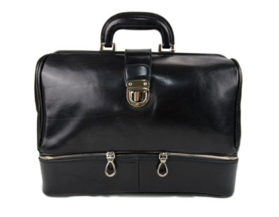 Doctor bag pelle borsa nero borsa medico cartella pelle donna borsa retro 