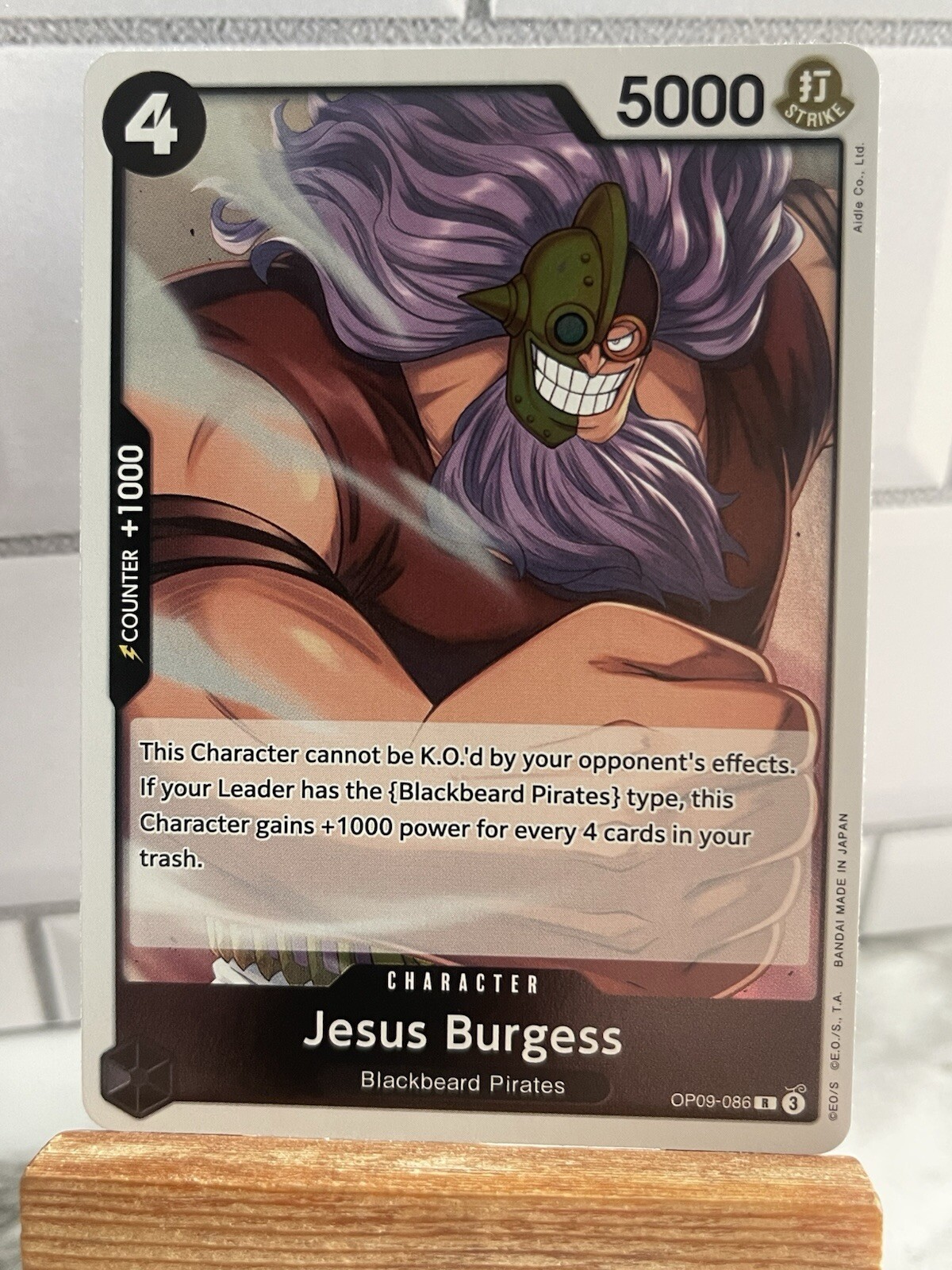 Jesus Burgess OP09-086 Rare Foil Emperors in the New World One Piece Mint NM