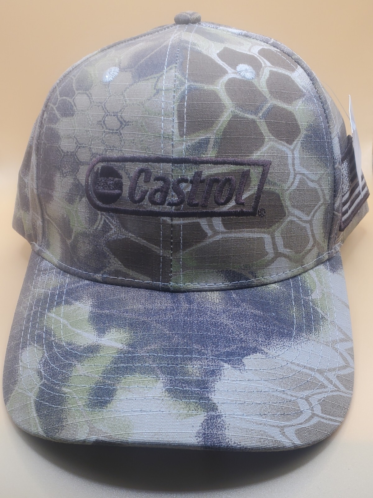 Cap Castrol Camo Adjustable Flag Patch - image 1