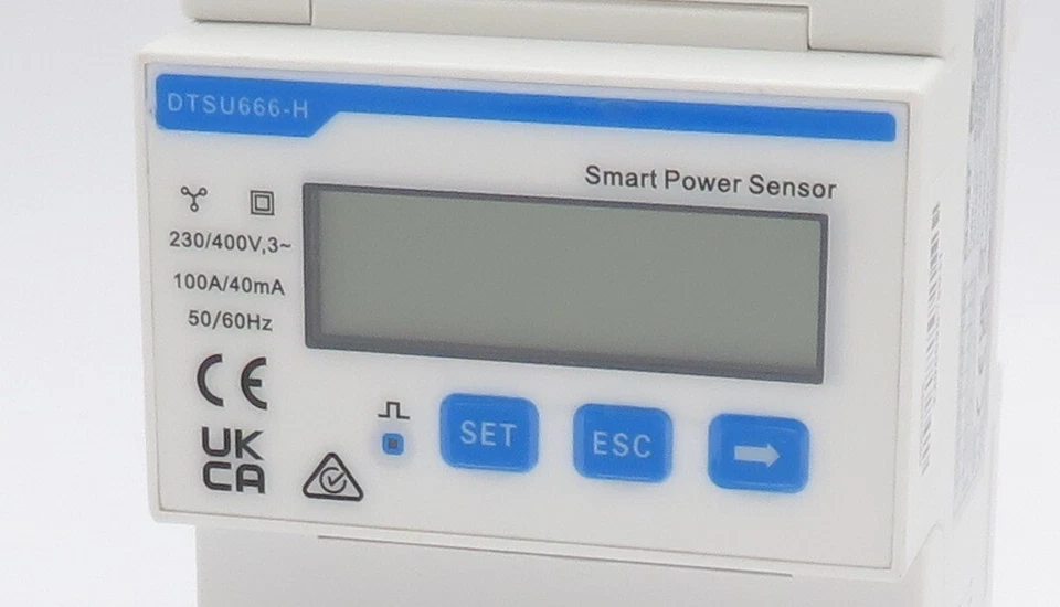 Smart Power Sensor Chint DTSU666-H Contatore di energia 3~ Contatore di corrente 100A 40mA UKCA - Immagine 2 di 4