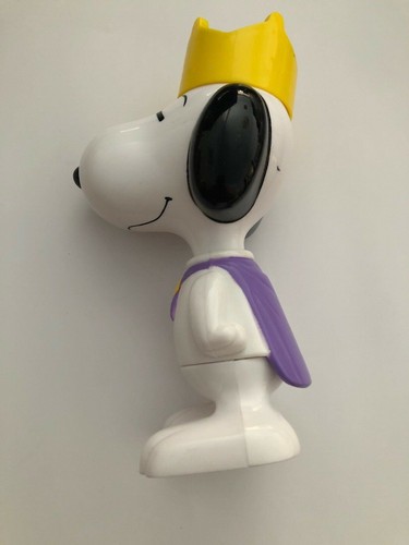 SNOOPY KING McDonalds Peanuts Large Build a Happy Meal Toy FIGURINE in Packet - Picture 2 of 5