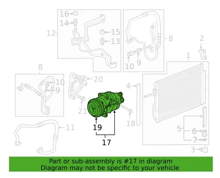 New Genuine GM OEM Air Conditioning Compressor Kit 42783863 Chevy Sonic 2013-18 - Image 3 of 4