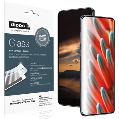 2x Schutzfolie für Huawei Pura 70 Pro Plus - Anti-Shock 9H Folie dipos Glass