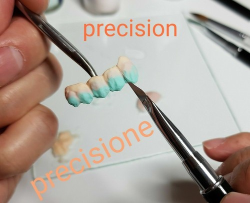 dental kit tools for mixing ceramics sculpture and carving wax - Foto 8 di 9