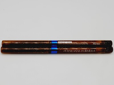 2 PHYSICIANS FORMULA SHIMMER STRIPS EYE ENHANCING EYELINER BLUE EYES BROWN CASE