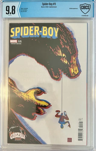 Spider-Boy #11 CBCS 9.8 NM/MINT GRADED Godzilla Variant Cover Marvel Spider-Man