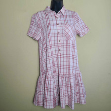 Very J Plaid Shirtdress