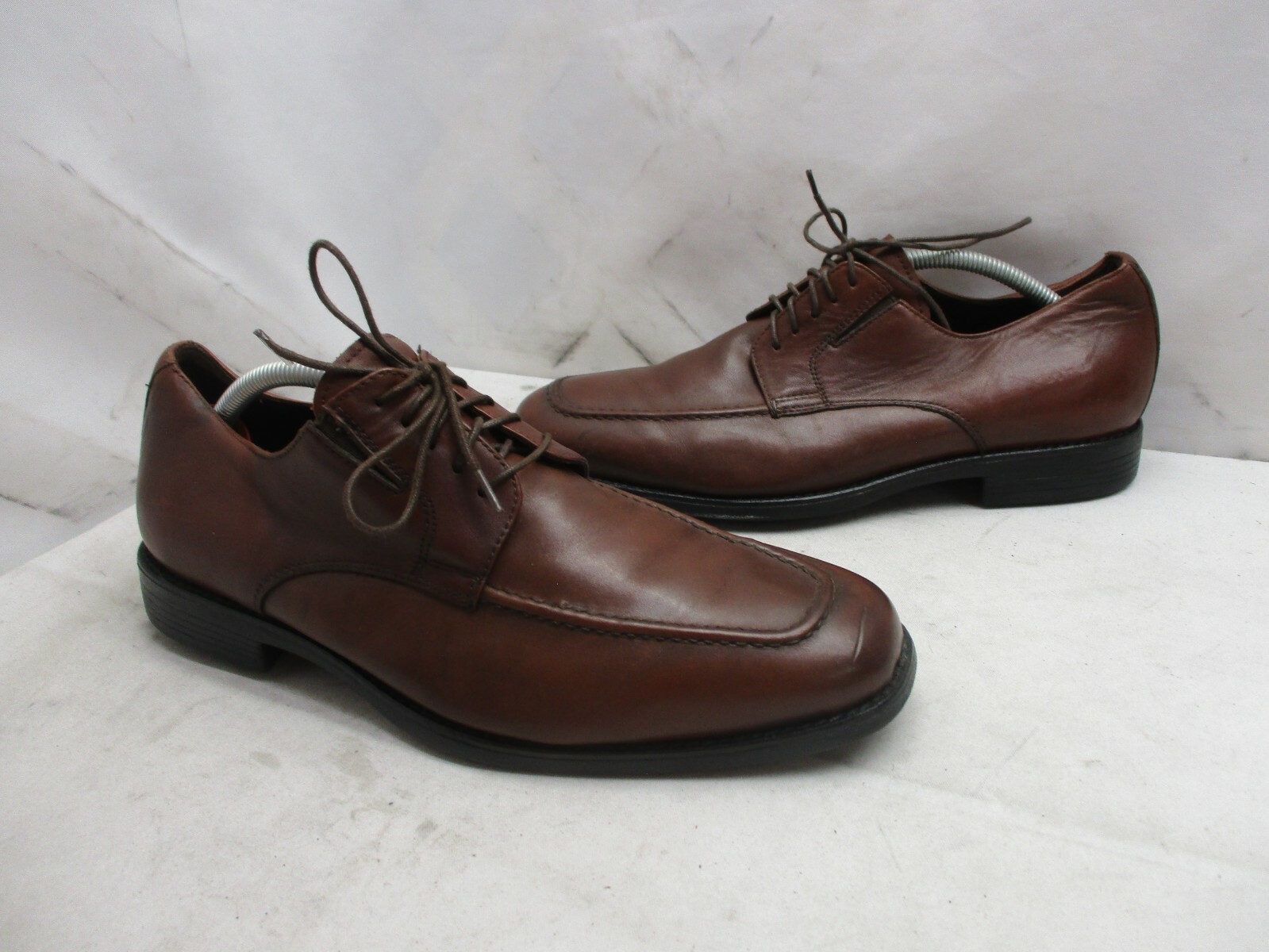 SAOLA Oxford Johnston Murphy XC4 in pelle marrone con lacci impermeabile da uomo taglia 9 M 15 2043