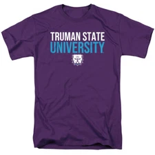 Truman State University Adult T-Shirt Stacked, Purple, S-4XL