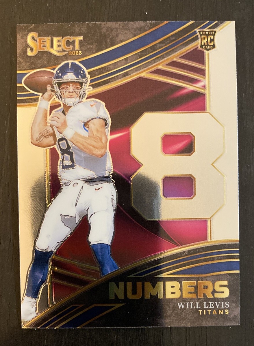 2023 Select Football WILL LEVIS #NMB-WLE RC Rookie Numbers