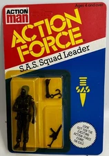 ACTION FORCE GI JOE S.A.S. SQUAD LEADER FIGURE MOC UNPUNCHED.