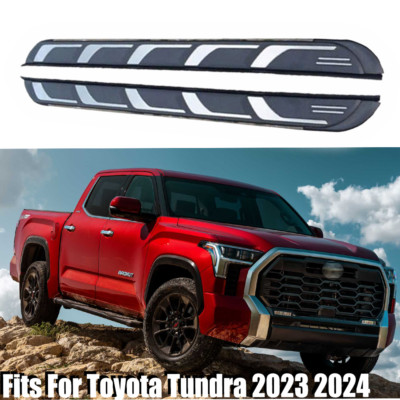 Running Boards Side Step Nerf Bar Fits For Toyota Tundra Crew Max Cab 2023 2024