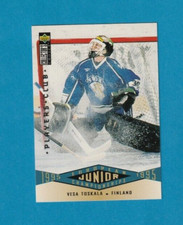 1995-96 Collector's Choice PLAYERS CLUB # 335 Vesa Toskala TEAM FINLAND