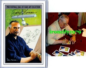 HOF Artist Goal Line Art Card GARY THOMAS auto signed autograph proof picture
