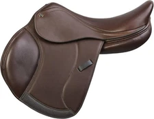 Ovation Pony Saddle Covered Leather, 14 Medium Flap, Brown