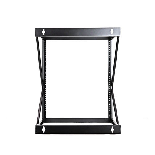 12U 2-Post Wall Mount Open Frame, 18" Depth Flat Box - Picture 5 of 5