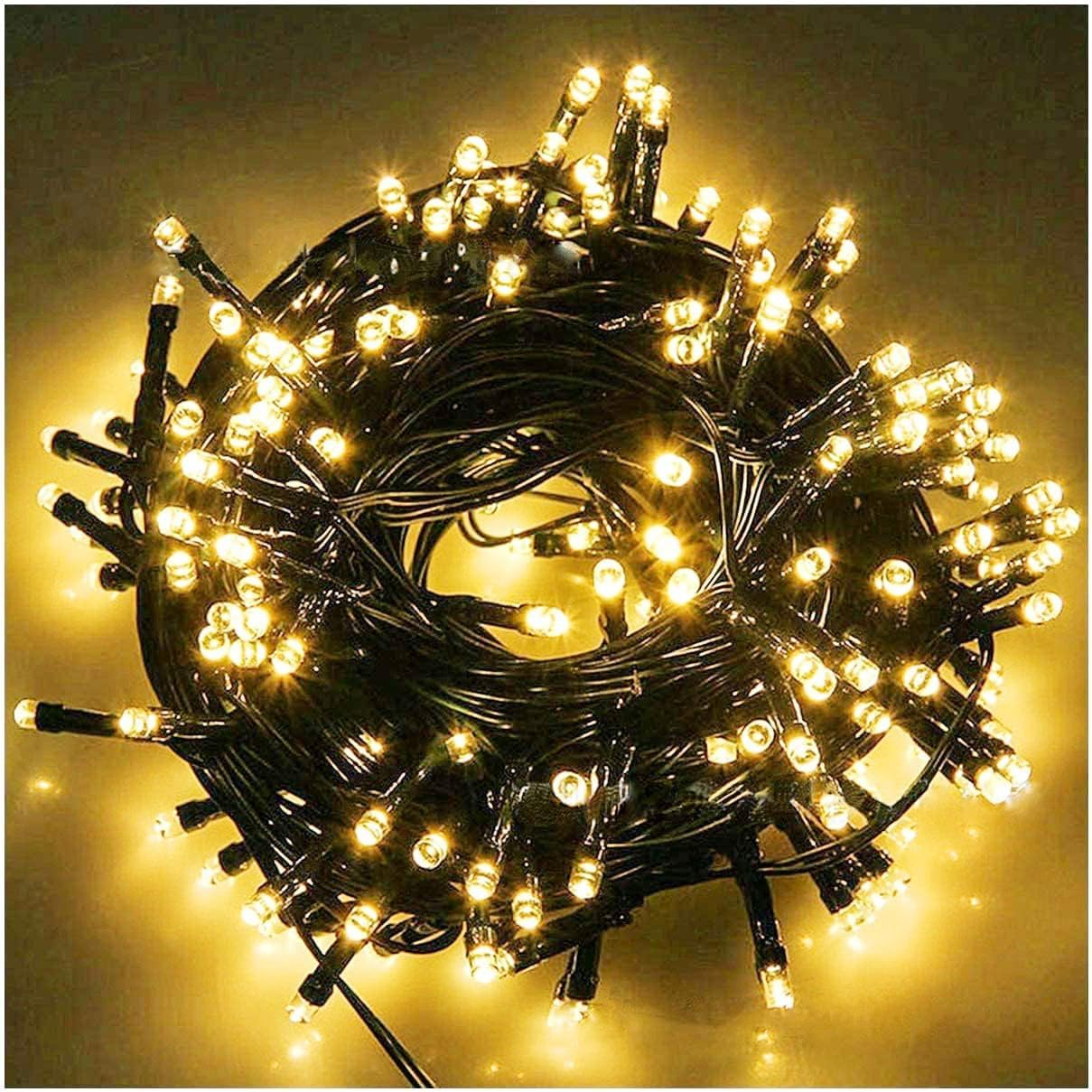 33ft 100 LED Black String Lights with Memory Function for Indoor Outdoor Decor
