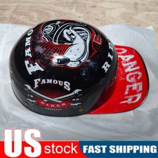 DOT Retro Baseball Cap Open Face Motorcycle Half Helmet Scooter Moped Jet Helmet