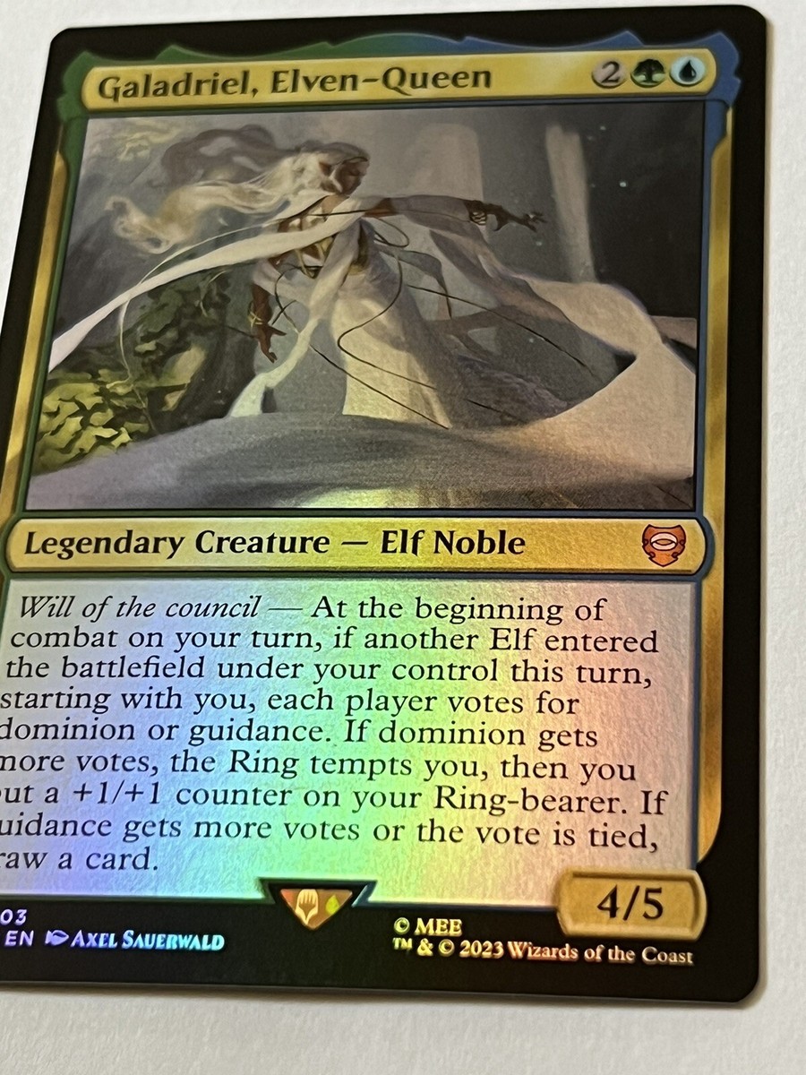 Galadriel Elven Queen 3 MTG Lord of the Rings 2023 Mint - 9.0 +
