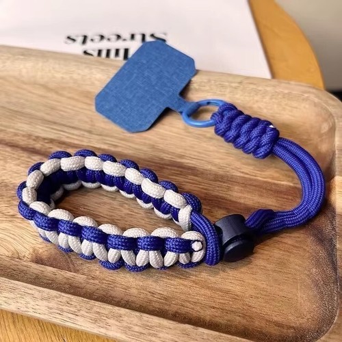 Correa de muñeca con cordón universal ajustable tejida a mano deportes al aire libre C - Imagen 11 de 15