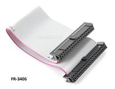 6 inch 34-Pin 2x17-Pin 2.54-Pitch Female 34-Wire IDC Flat Ribbon Cable, FR-3406
