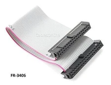 6 inch 34-Pin 2x17-Pin 2.54-Pitch Female 34-Wire IDC Flat Ribbon Cable, FR-3406