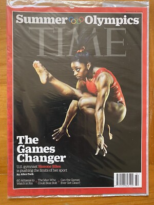 Time Magazine 2016 Simone Biles Ledecky Usain Bolt Neymar Olympics Rio NEW SEAL