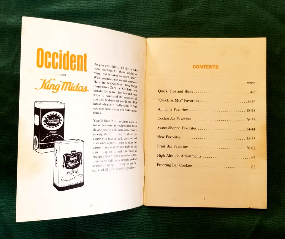 Occident King Midas 120 Bar Cookie Recipes Cookbook Pamphlet Retro Vintage - Image 3 of 4
