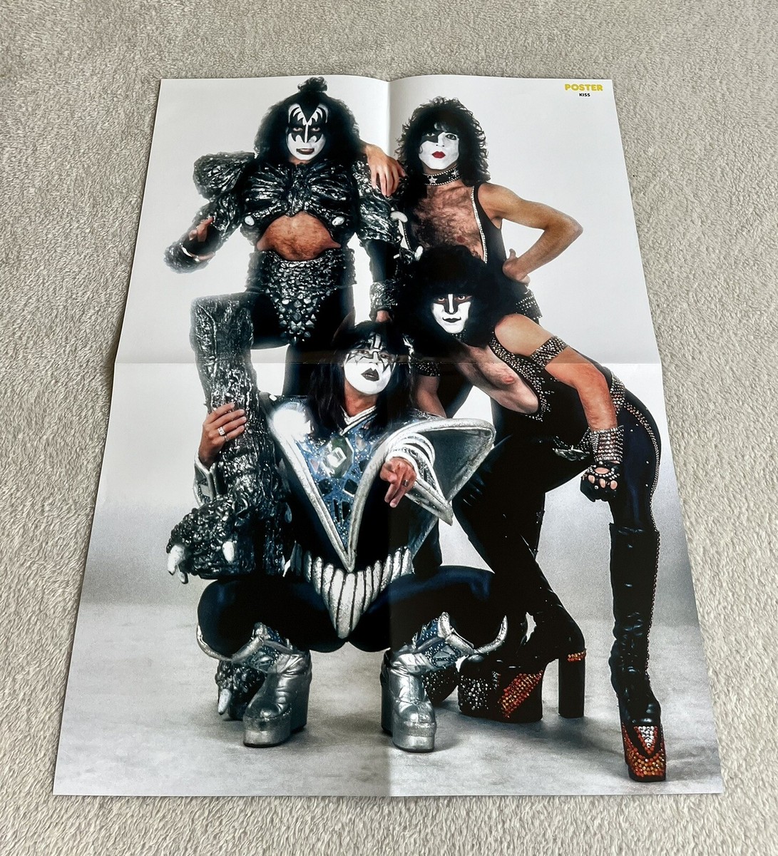 KISS POSTER 1980 UNMASKED - SWEDISH TRIBUTE POSTER MUSIC MAGAZINE