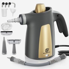 SUPERLEX Handheld Steam Cleaner w/ 9 Accessories - Multipurpose Steamer for Home