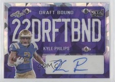 2022 Leaf Metal Draft Bound Purple Crystals 13/15 Kyle Philips #DB-KP2 Auto 09eq