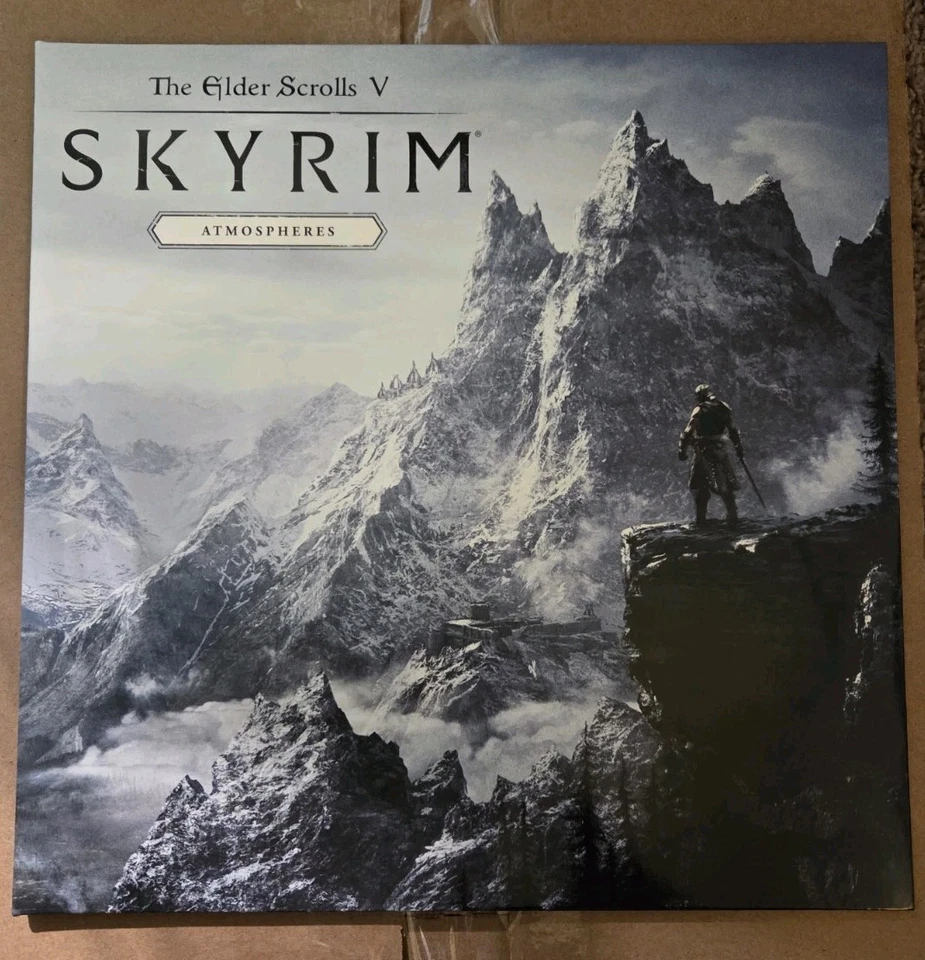 The Elder Scrolls V Skyrim Atmospheres LP Blue Glow Dust Filled Variant In Hand - Bild 2 von 4