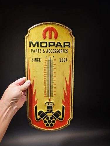 17.5 " Metal Vintage Style Mopar Thermometer Sign