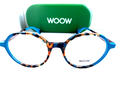 WOOW Paris Going Out 1 2130 50mm Blue Round Men's Women's Eyeglasses Frame 