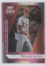 2021 Panini Elite Extra Edition Pink McCade Brown #104 13ka