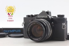  Near MINT Olympus OM-1 Black 35mm Film Camera Zuiko 50mm f/1.4 Lens From JAPAN