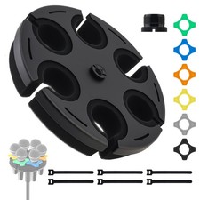 Multi Microphone Holder Thickened aluminum for Mic Stand, with 6 Colorful Mic...