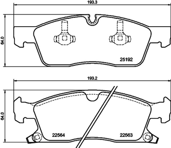 Hella Pagid Bremsbelagsatz Scheibenbremse 8DB 355 039-961 FüR Jeep Cherokee WK 4-image
