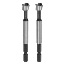 2-Pack Forstner Drill Bit, 15/32" (12mm) Tip Hex Shank Hinge Cutter