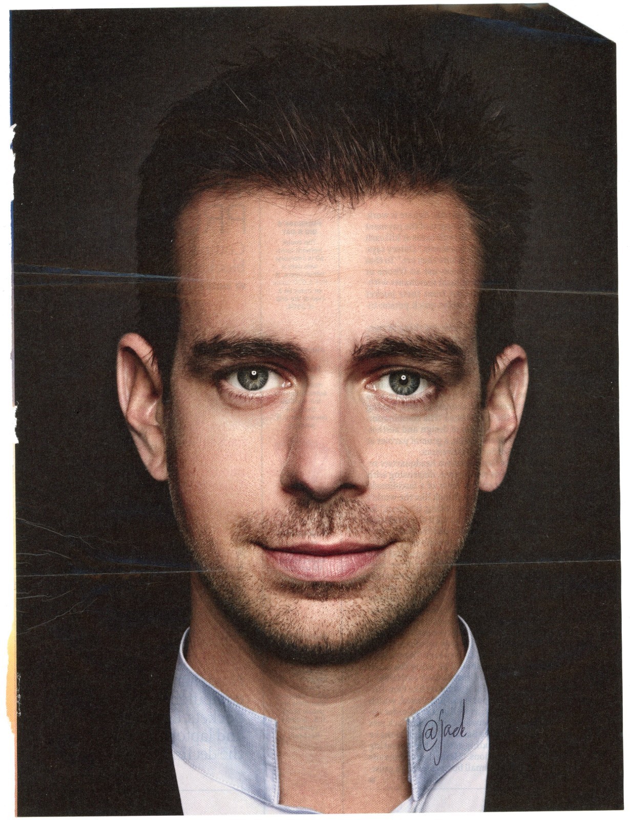 Jack Dorsey - Signed Magazine Page w/ Original Fan Autograph Request Letter