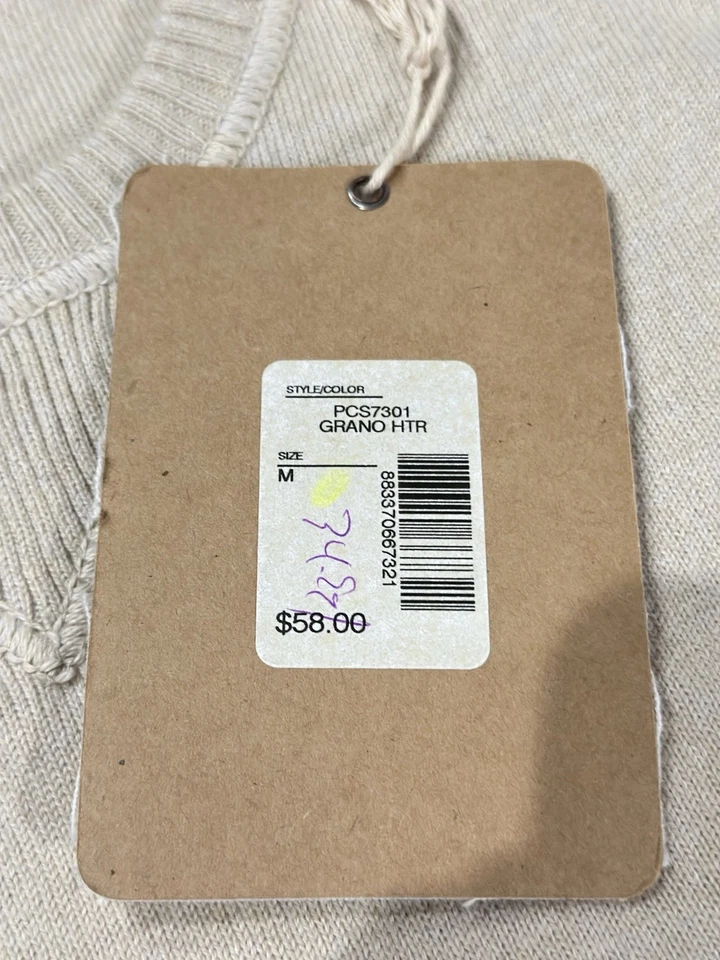 PARADISE COLLECTION - Cashmere BEIGE Sweater Mens Size MEDIUM - NEW WITH TAGS! - Image 4 of 4