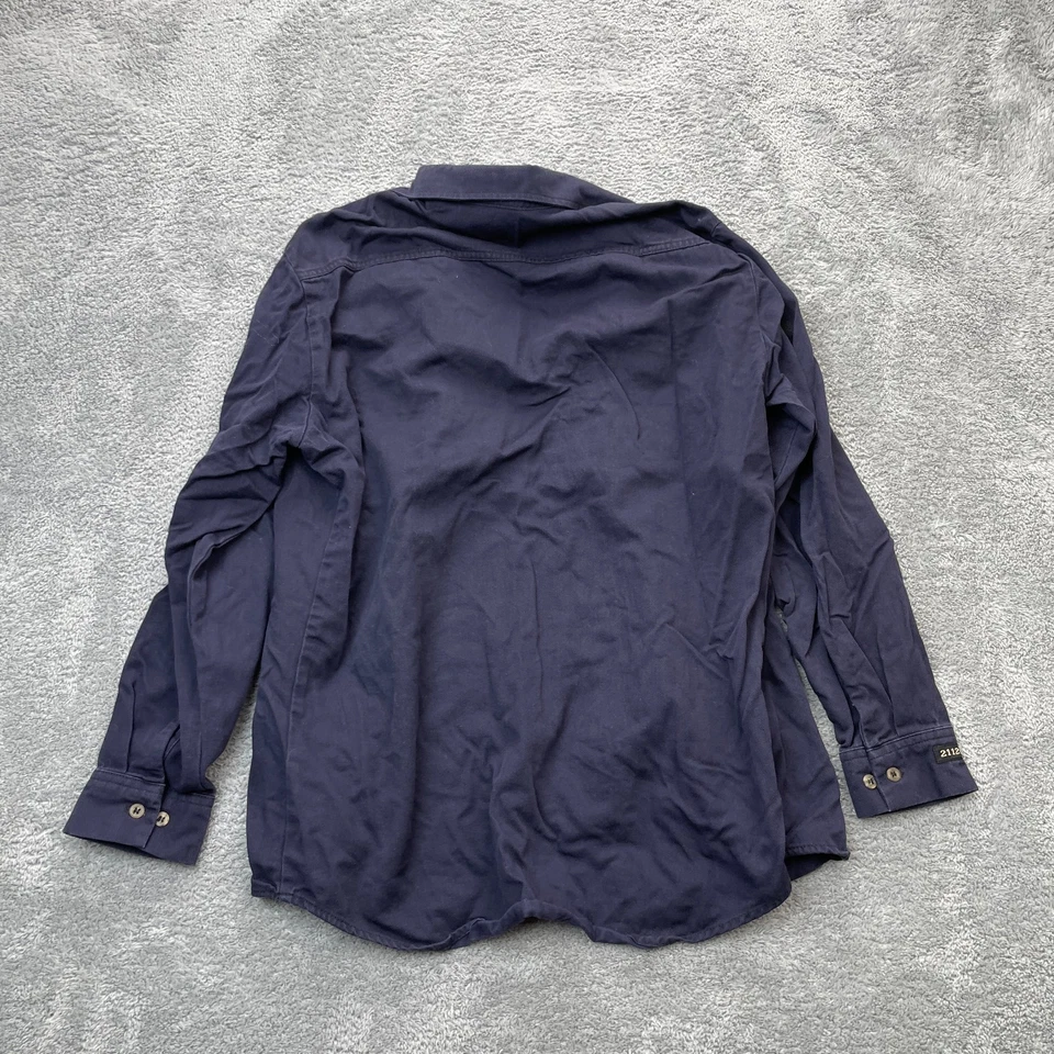 Workrite Shirt Mens 42 Blue FR Westex Workwear ARC Rating Cat2 Flame Resistant - Image 2 of 4