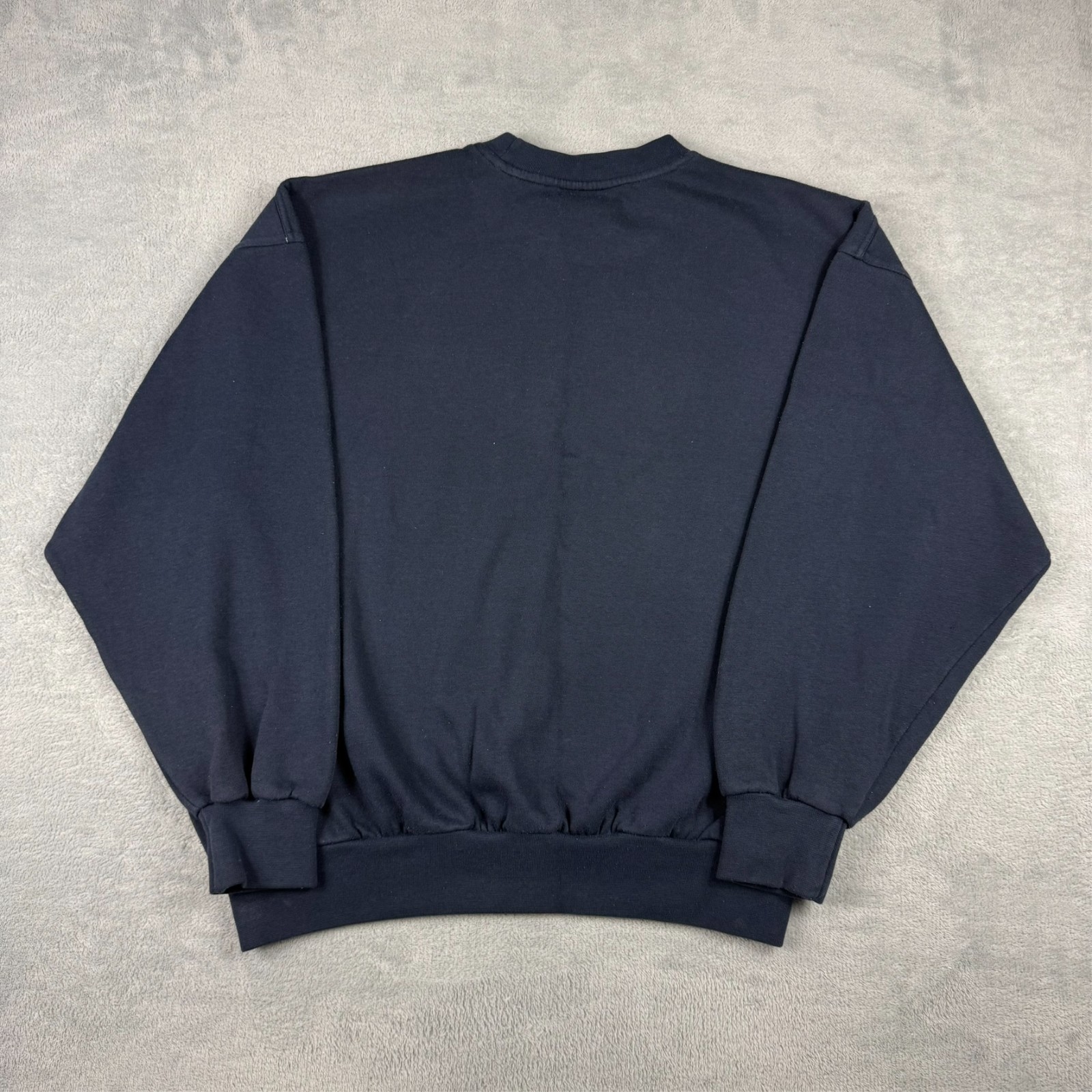 Vintage Reebok Essentials 1990's Navy Blue Oversized Small Pullover Sweatshirt image 7