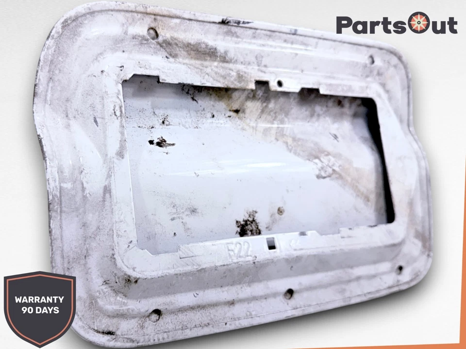 2009 - 2015 BMW 740i 740Li 750i - Fuel Tank Door Lid Trim White OEM - Image 3 of 4