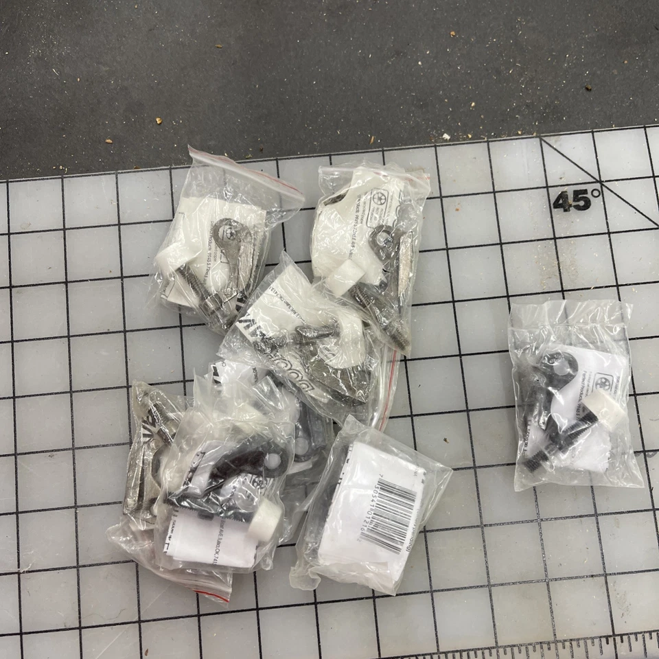 (CANTIDAD 8) Protector de puerta de bronce DoorSaver pasador de bisagra topes de puerta fácil instalación Foto 2 de 4